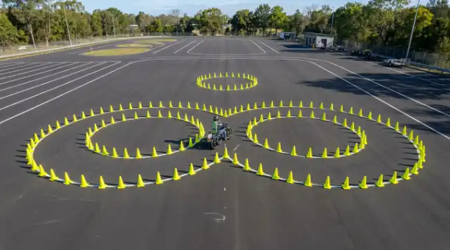 Motorcycle training range
